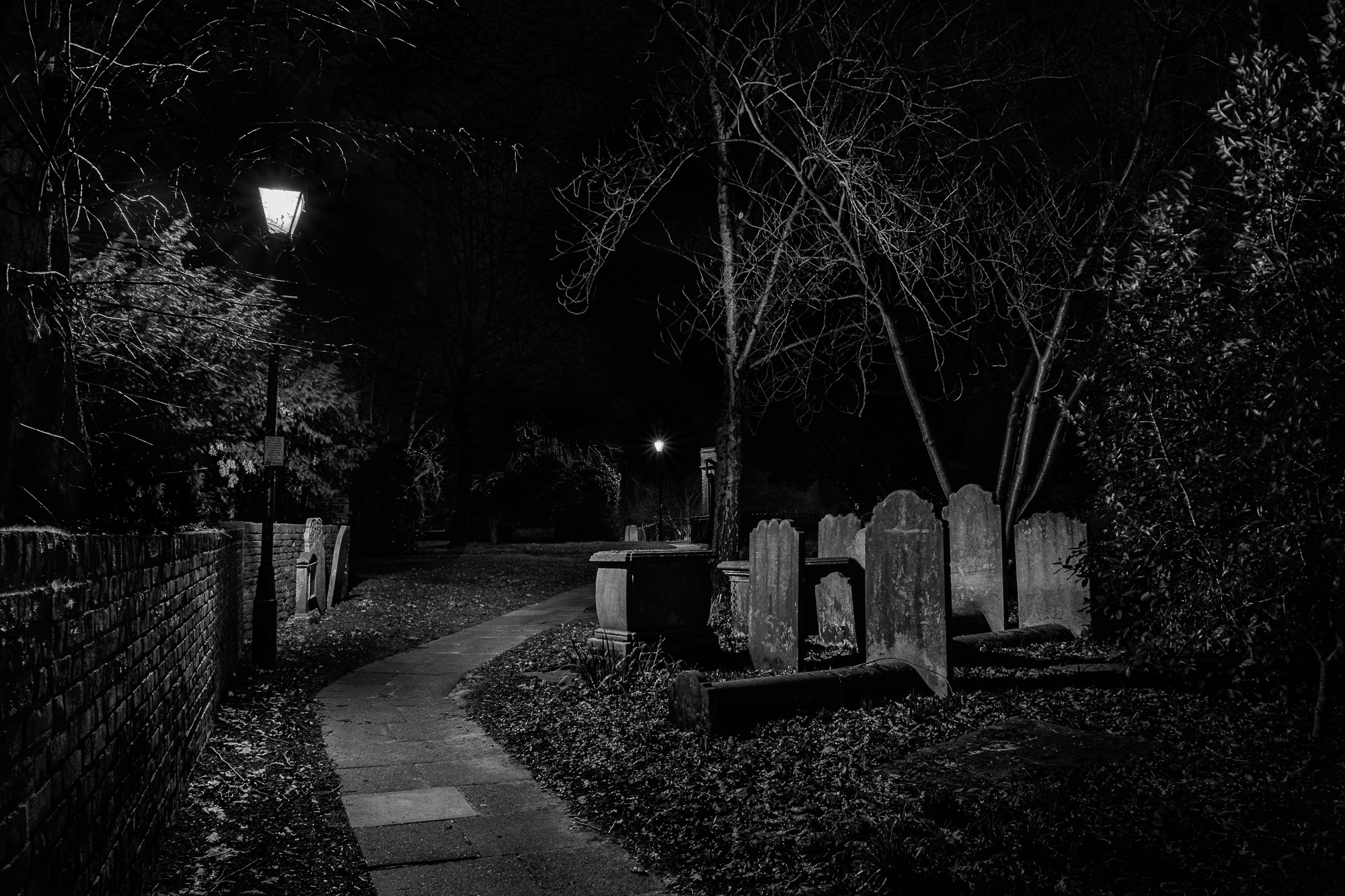 In The Night Churchyard